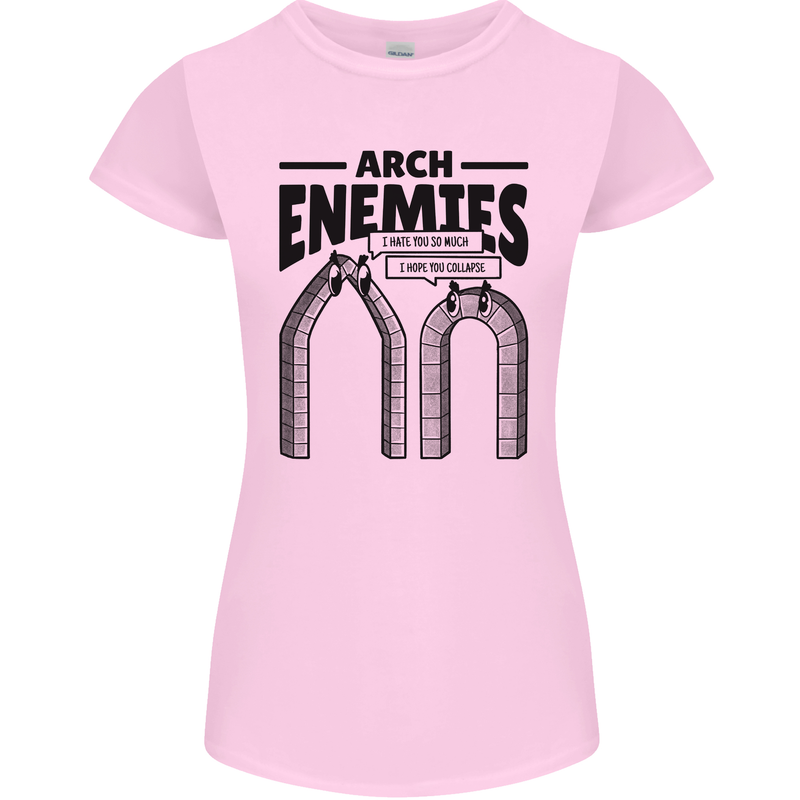 Arch Enemies Funny Architect Builder Womens Petite Cut T-Shirt Light Pink