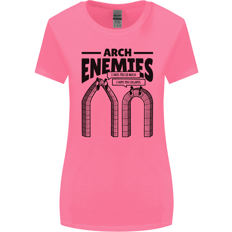 Arch Enemies Funny Architect Builder Womens Wider Cut T-Shirt Azalea