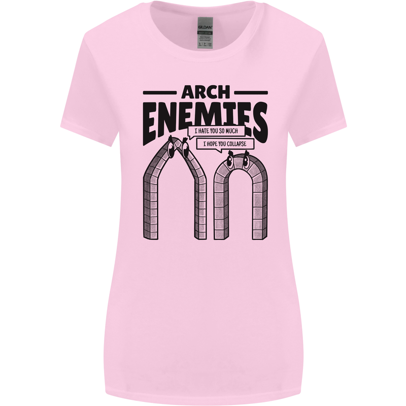 Arch Enemies Funny Architect Builder Womens Wider Cut T-Shirt Light Pink