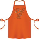 Archaeologist Glass Funny Archaeology Cotton Apron 100% Organic Orange