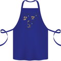 Archaeologist Glass Funny Archaeology Cotton Apron 100% Organic Royal Blue