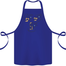 Archaeologist Glass Funny Archaeology Cotton Apron 100% Organic Royal Blue