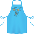 Archaeologist Glass Funny Archaeology Cotton Apron 100% Organic Turquoise