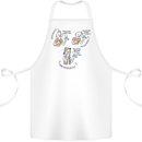 Archaeologist Glass Funny Archaeology Cotton Apron 100% Organic White