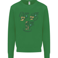 Archaeologist Glass Funny Archaeology Kids Sweatshirt Jumper Irish Green