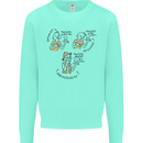 Archaeologist Glass Funny Archaeology Kids Sweatshirt Jumper Peppermint