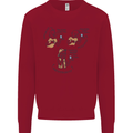 Archaeologist Glass Funny Archaeology Kids Sweatshirt Jumper Red
