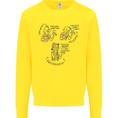 Archaeologist Glass Funny Archaeology Kids Sweatshirt Jumper Yellow