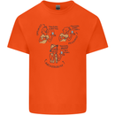 Archaeologist Glass Funny Archaeology Kids T-Shirt Childrens Orange