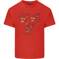 Archaeologist Glass Funny Archaeology Kids T-Shirt Childrens Red