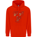 Archaeologist Glass Funny Archaeology Mens 80% Cotton Hoodie Bright Red
