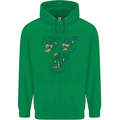 Archaeologist Glass Funny Archaeology Mens 80% Cotton Hoodie Irish Green