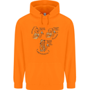 Archaeologist Glass Funny Archaeology Mens 80% Cotton Hoodie Orange