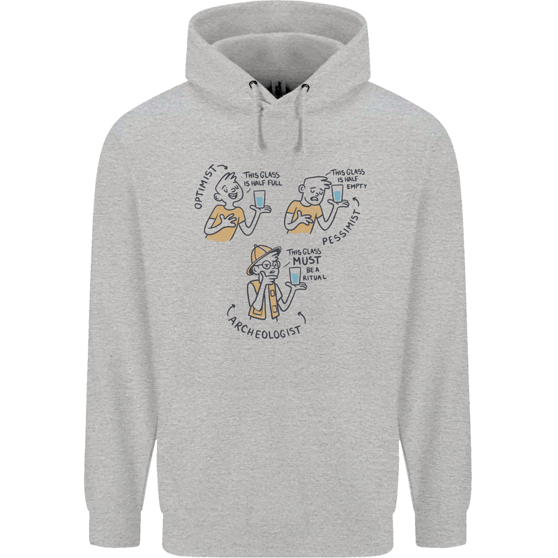 Archaeologist Glass Funny Archaeology Mens 80% Cotton Hoodie Sports Grey