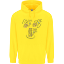 Archaeologist Glass Funny Archaeology Mens 80% Cotton Hoodie Yellow