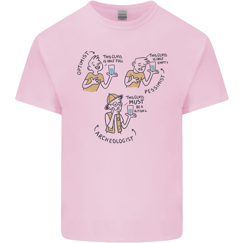 Archaeologist Glass Funny Archaeology Mens Cotton T-Shirt Tee Top Light Pink