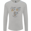 Archaeologist Glass Funny Archaeology Mens Long Sleeve T-Shirt Sports Grey