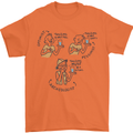 Archaeologist Glass Funny Archaeology Mens T-Shirt 100% Cotton Orange