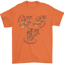 Archaeologist Glass Funny Archaeology Mens T-Shirt 100% Cotton Orange