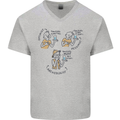 Archaeologist Glass Funny Archaeology Mens V-Neck Cotton T-Shirt Sports Grey