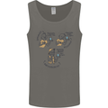 Archaeologist Glass Funny Archaeology Mens Vest Tank Top Charcoal