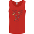 Archaeologist Glass Funny Archaeology Mens Vest Tank Top Red