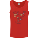 Archaeologist Glass Funny Archaeology Mens Vest Tank Top Red
