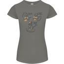 Archaeologist Glass Funny Archaeology Womens Petite Cut T-Shirt Charcoal