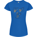 Archaeologist Glass Funny Archaeology Womens Petite Cut T-Shirt Royal Blue