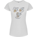 Archaeologist Glass Funny Archaeology Womens Petite Cut T-Shirt White