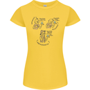 Archaeologist Glass Funny Archaeology Womens Petite Cut T-Shirt Yellow