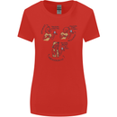 Archaeologist Glass Funny Archaeology Womens Wider Cut T-Shirt Red