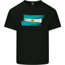 Argentina Football Distressed Flag Mens Cotton T-Shirt Tee Top Black