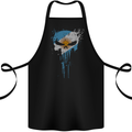 Argentina Skull Gym Training Bodybuilding Cotton Apron 100% Organic Black