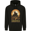 Arizona Monument Valley USA Mens 80% Cotton Hoodie Black