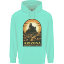 Arizona Monument Valley USA Mens 80% Cotton Hoodie Peppermint