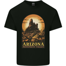 Arizona Monument Valley USA Mens Cotton T-Shirt Tee Top Black