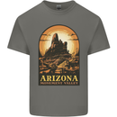 Arizona Monument Valley USA Mens Cotton T-Shirt Tee Top Charcoal