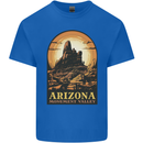 Arizona Monument Valley USA Mens Cotton T-Shirt Tee Top Royal Blue