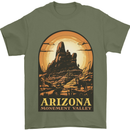 Arizona Monument Valley USA Mens T-Shirt 100% Cotton Military Green