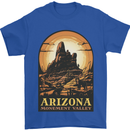 Arizona Monument Valley USA Mens T-Shirt 100% Cotton Royal Blue