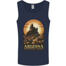 Arizona Monument Valley USA Mens Vest Tank Top Navy Blue