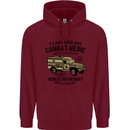 Army Ambulance Military Paramedic Medic Childrens Kids Hoodie Maroon
