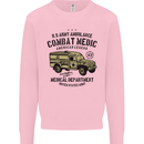 Army Ambulance Military Paramedic Medic Kids Sweatshirt Jumper Light Pink