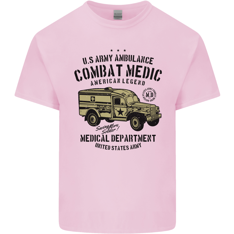 Army Ambulance Military Paramedic Medic Kids T-Shirt Childrens Light Pink