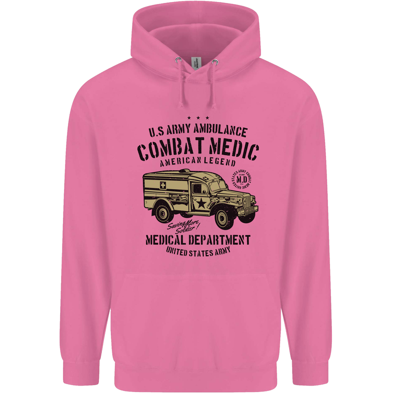 Army Ambulance Military Paramedic Medic Mens 80% Cotton Hoodie Azelea