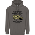 Army Ambulance Military Paramedic Medic Mens 80% Cotton Hoodie Charcoal