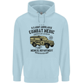 Army Ambulance Military Paramedic Medic Mens 80% Cotton Hoodie Light Blue
