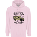 Army Ambulance Military Paramedic Medic Mens 80% Cotton Hoodie Light Pink