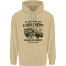Army Ambulance Military Paramedic Medic Mens 80% Cotton Hoodie Sand